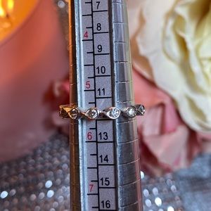 White gold diamond stacking, wedding, anniversary band.